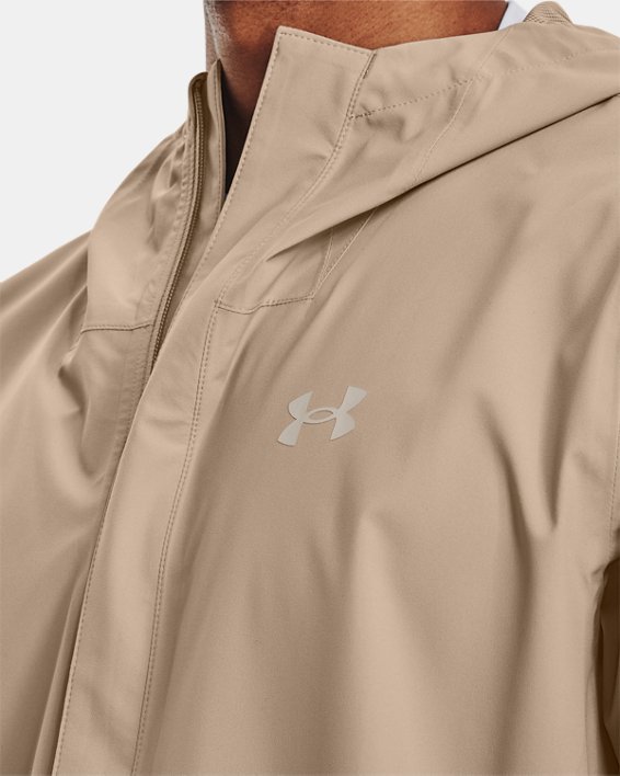 Men's UA Stormproof Cloudstrike Stretch Jacket, Brown, pdpMainDesktop image number 3